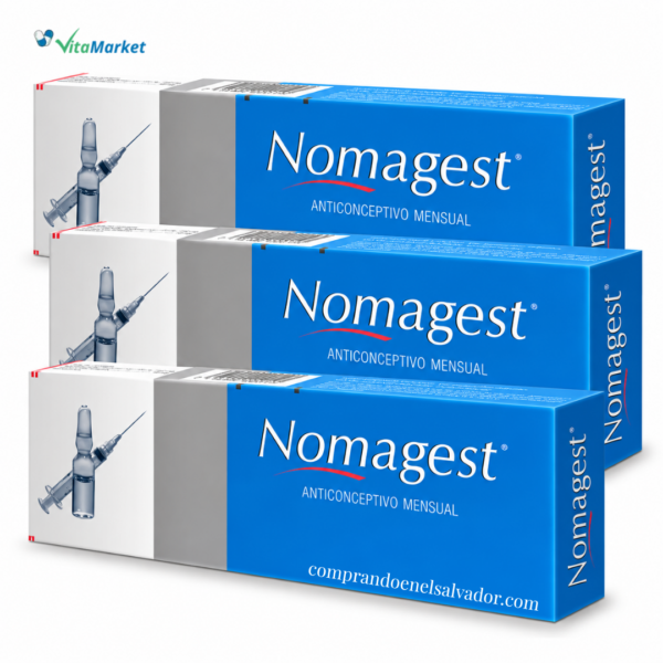 NOMAGEST Anticonceptivo Hormonal 3PACK - Solución Inyectable