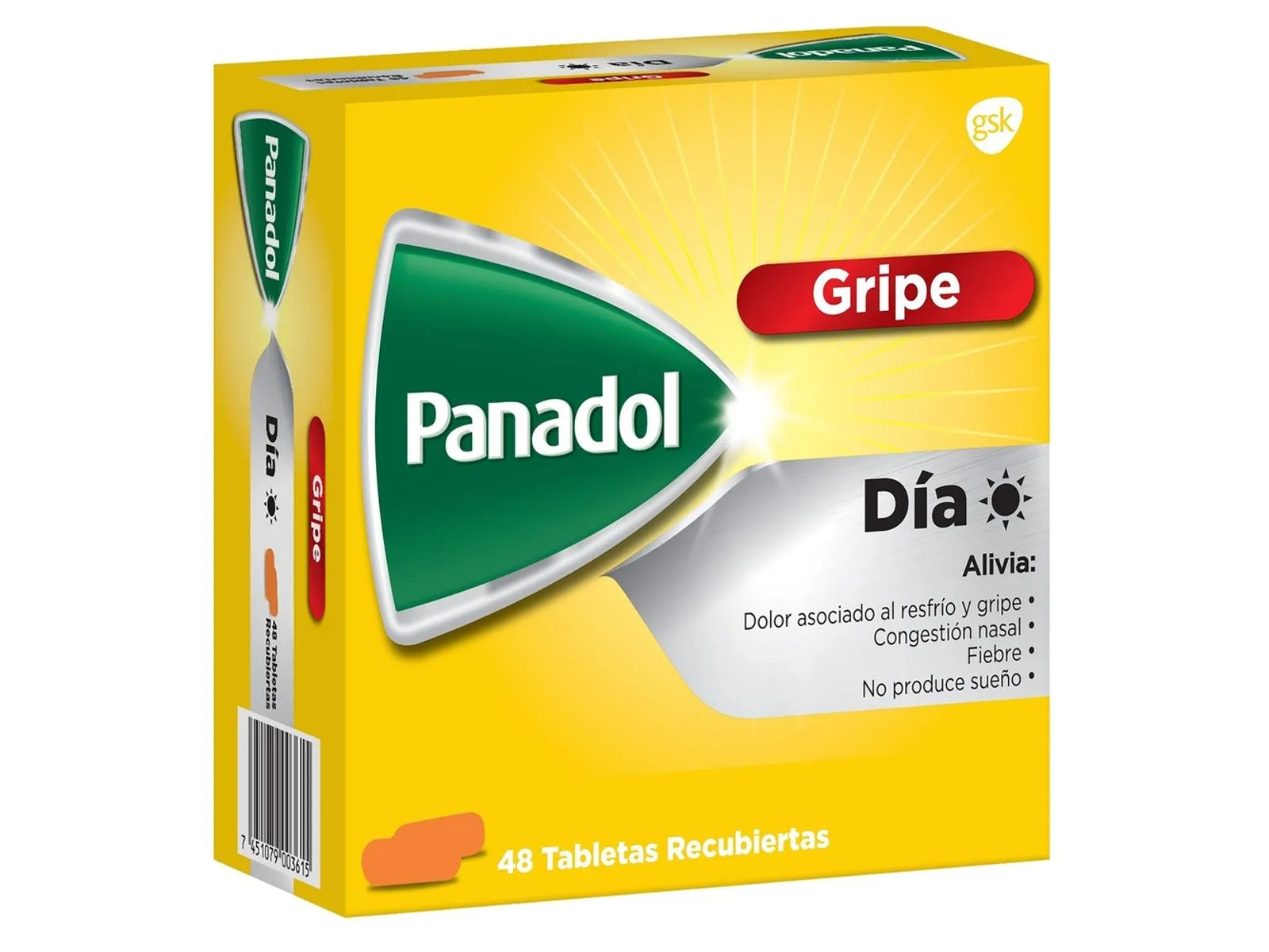 Panadol Gripe Día - 24 Sobres de 2 Tabletas para Alivio Efectivo