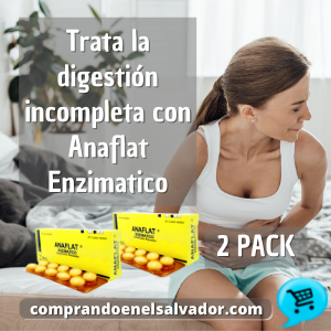 ANAFLAT ENZIMATICO 20 Tabletas - Paquete Doble para la Digestión