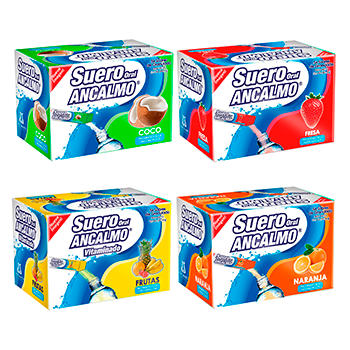 SUERO ORAL ANCALMO FRUTA CON ZINC - SOLUCION VARIADA 4PACK