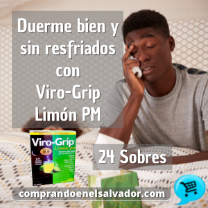 Viro-Grip Limón P.M. - 24 Sobres para su Bienestar Nocturno